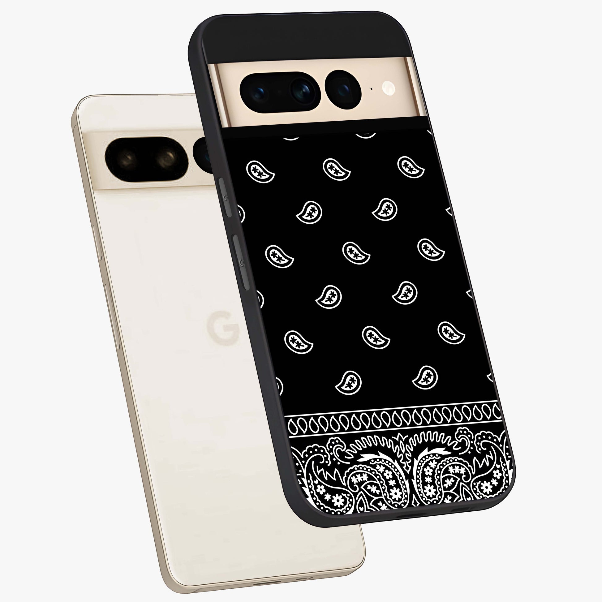 Retro Rebel Threads Glass Case displayed in angled mockup highlighting retro inspired graphic design with rebellious aesthetic.