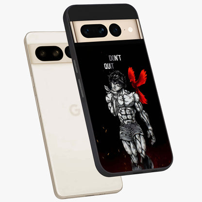 Rise Beyond Limits Glass Case displayed in angled mockup highlighting inspiring message design with modern aesthetic style.