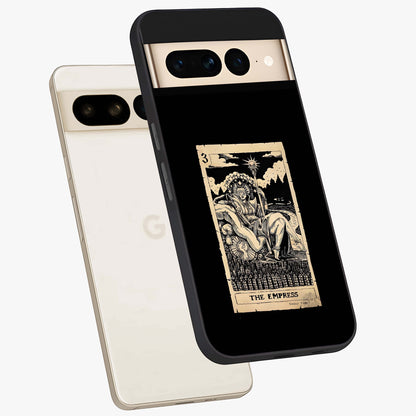 The Empress Glass Case displayed in angled mockup highlighting elegant royal design with majestic aesthetic style.