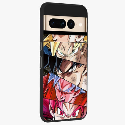 Anime Character Glass Case upright view showcasing expressive anime artwork with bold graphic style.
