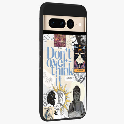 Ethereal Thoughts Glass Case upright view showcasing delicate artistic composition with peaceful dreamy theme.