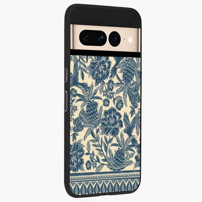 Heirloom Wild Bloom Glass Case upright view showcasing delicate wildflower artwork with timeless floral theme.
