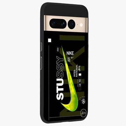 Neon Street Edition Glass Case upright view showcasing colorful neon artwork with modern street culture theme.