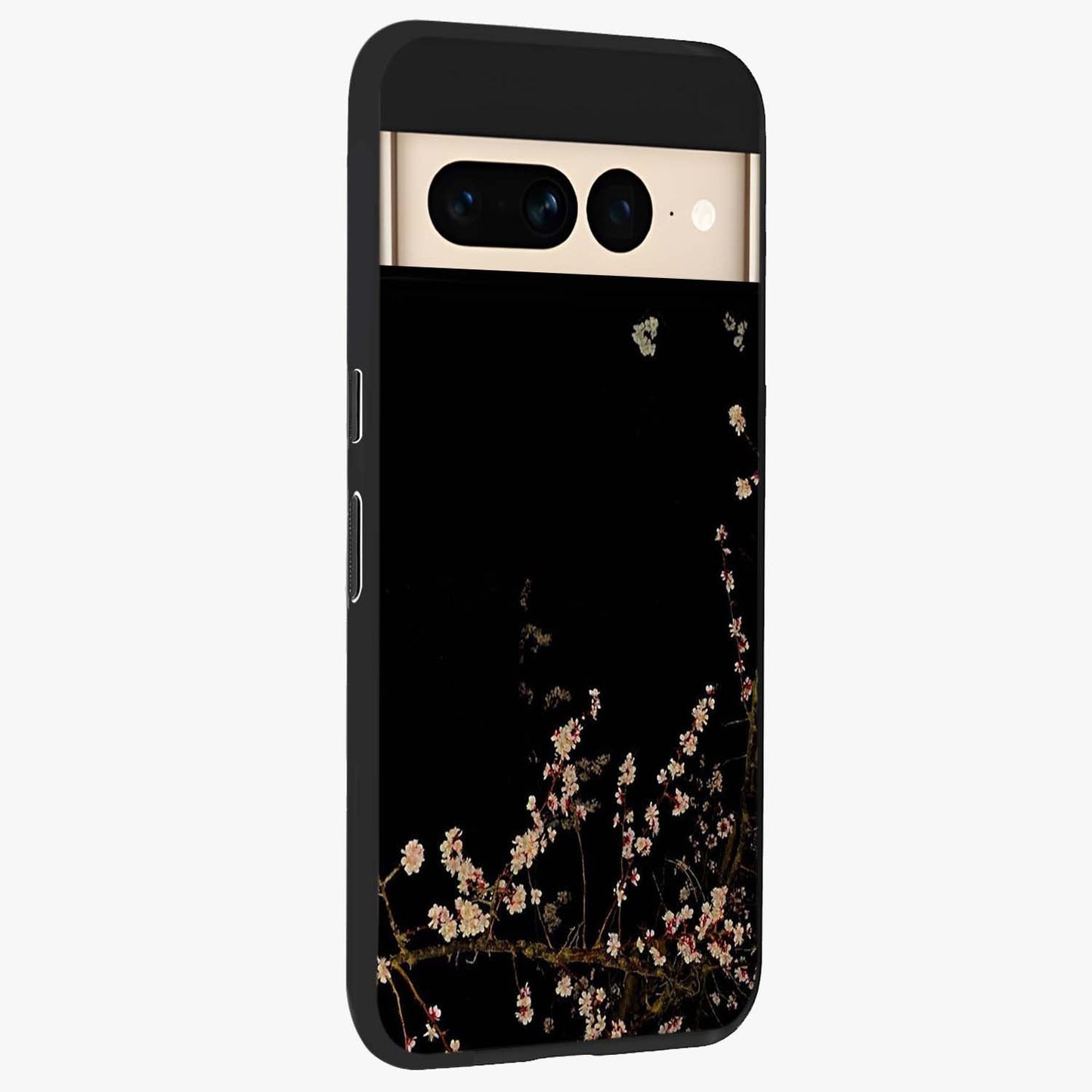 Petal Moon Light With Custom Name Glass Case upright view showcasing elegant floral moon artwork with personalized aesthetic.