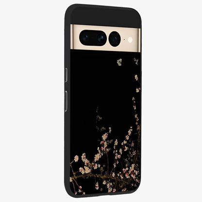 Petal Moon Light With Custom Name Glass Case upright view showcasing elegant floral moon artwork with personalized aesthetic.