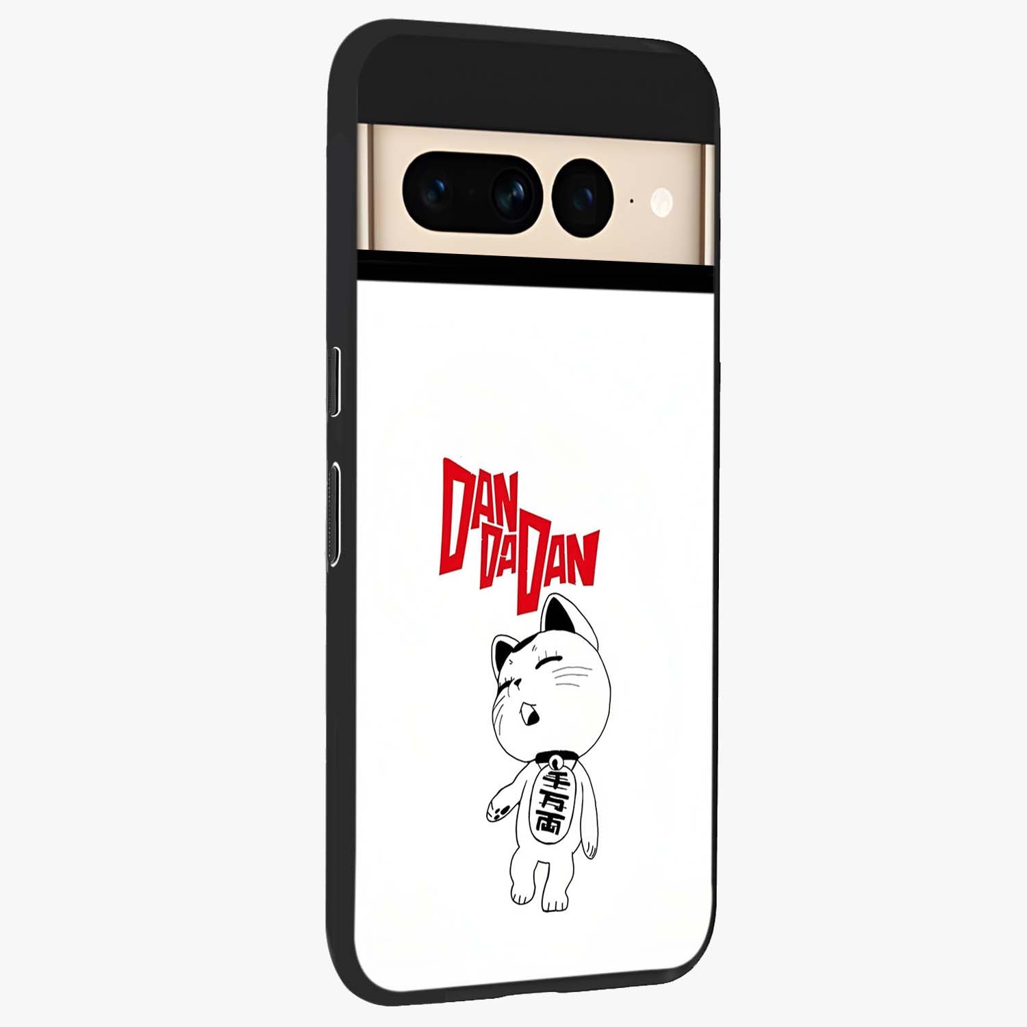 Playful Spirit Charm Glass Case upright view showcasing vibrant charm artwork with fun artistic theme.