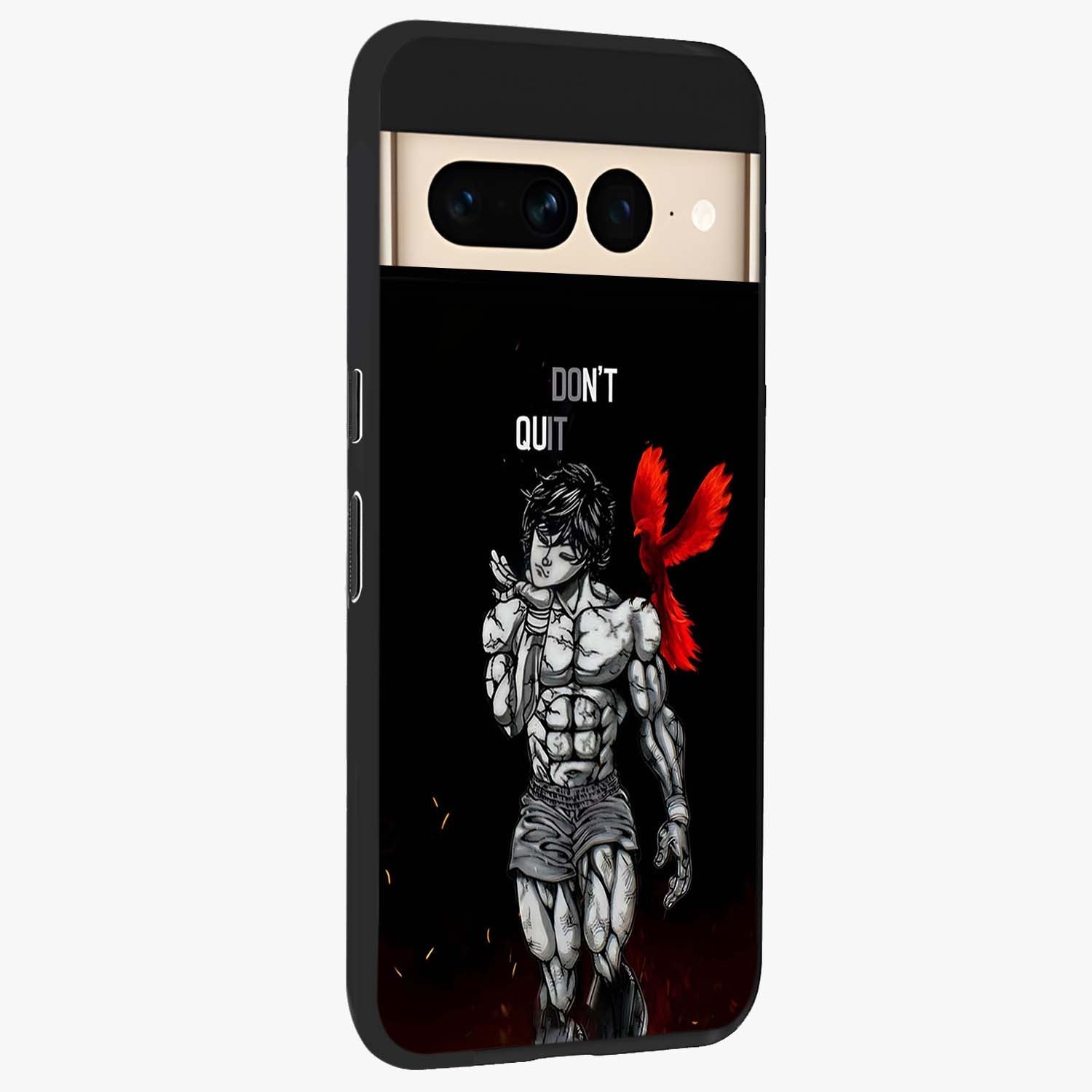Rise Beyond Limits Glass Case upright view showcasing powerful inspirational artwork with uplifting theme.