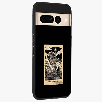 The Empress Glass Case upright view showcasing powerful empress themed artwork with luxurious artistic theme.