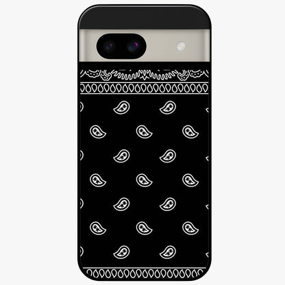 Retro Rebel Threads Glass Case showing flat back view with vintage street style artwork and glossy glass finish.