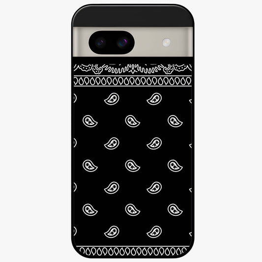 Retro Rebel Threads Glass Case showing flat back view with vintage street style artwork and glossy glass finish.