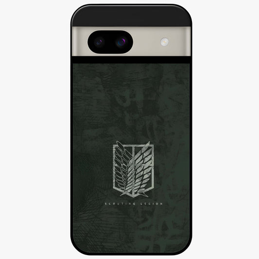Wings Of Freedom Glass Case showing flat back view with symbolic wings artwork and glossy glass finish.