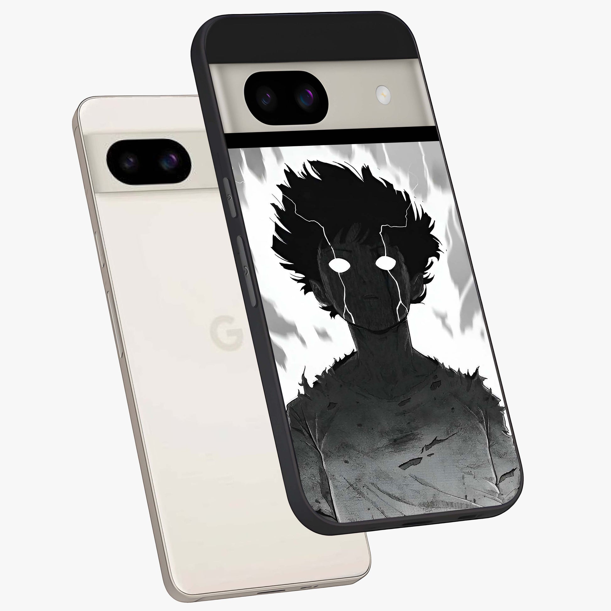 Awakened Inner Rage Glass Case displayed in angled mockup highlighting powerful graphic design and bold artistic theme.