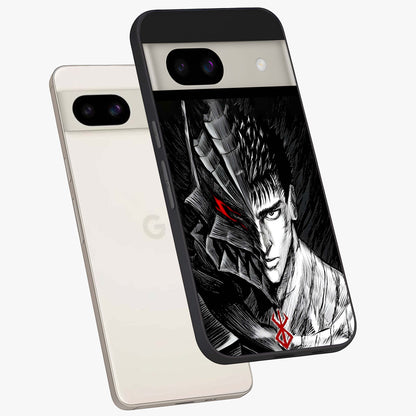 Berserker Blood Oath Glass Case displayed in angled mockup highlighting dark fantasy graphic design and powerful theme.