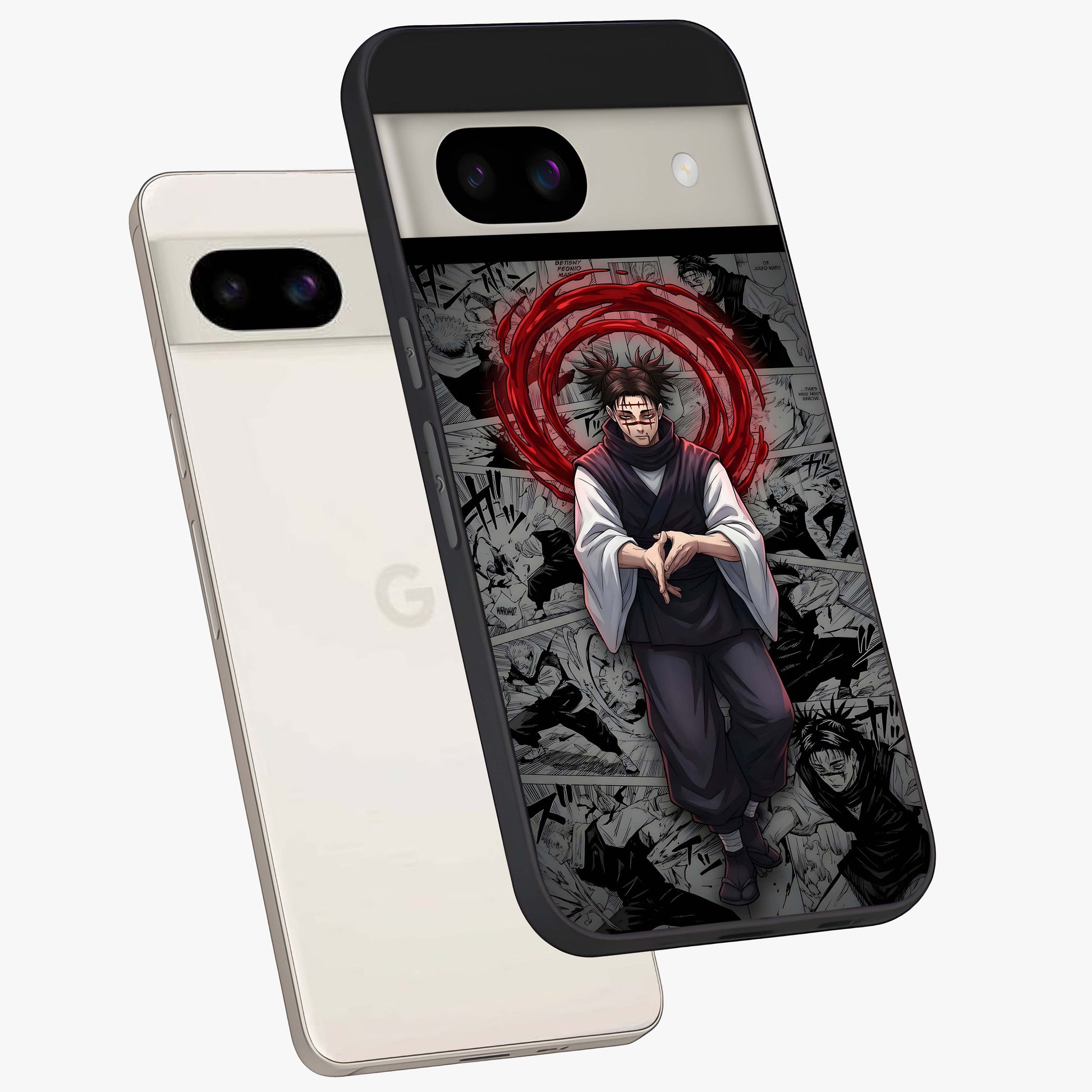 Cursed Ritual Ascension Glass Case displayed in angled mockup highlighting mystical ritual illustration with supernatural aesthetic.