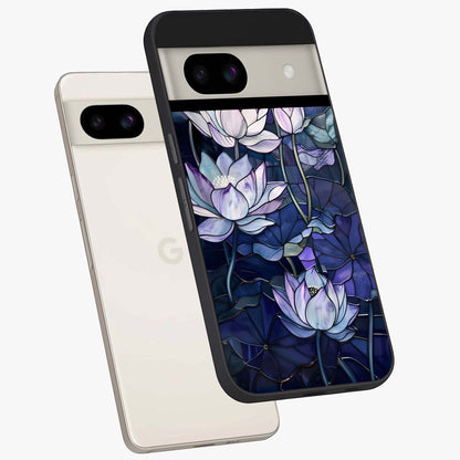 Gloss Petal Rush Glass Case displayed in angled mockup highlighting vibrant petal design with elegant floral aesthetic.