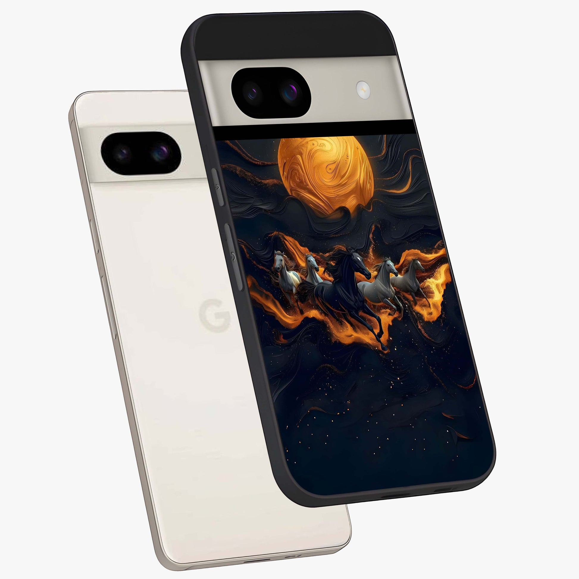 Golden Royal Heritage Glass Case displayed in angled mockup highlighting luxurious heritage design with golden aesthetic style.