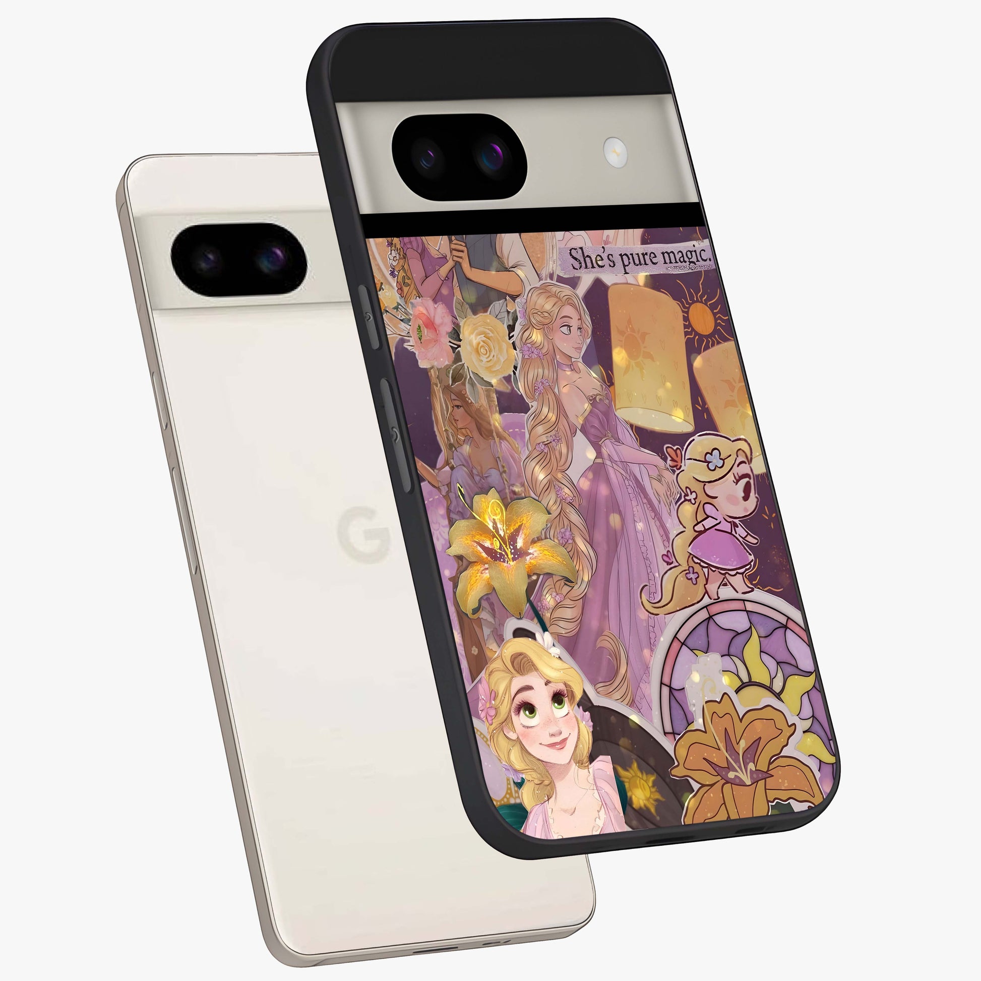 Magical Tangled Dream Glass Case displayed in angled mockup highlighting whimsical fantasy design with magical aesthetic.