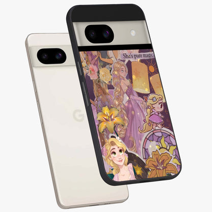 Magical Tangled Dream Glass Case displayed in angled mockup highlighting whimsical fantasy design with magical aesthetic.