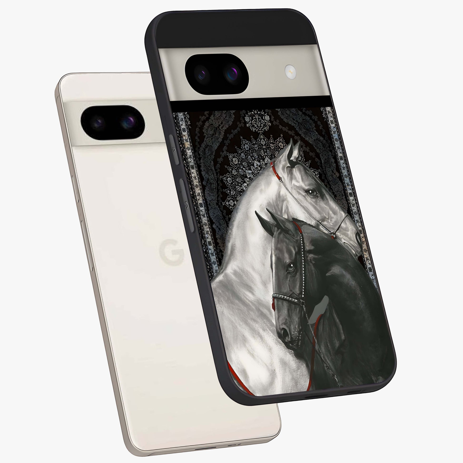 Majestic Ride Legacy Glass Case displayed in angled mockup highlighting sleek vehicle design with bold racing aesthetic.