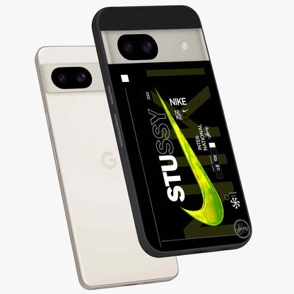 Neon Street Edition Glass Case displayed in angled mockup highlighting vibrant urban design with bold street aesthetic.