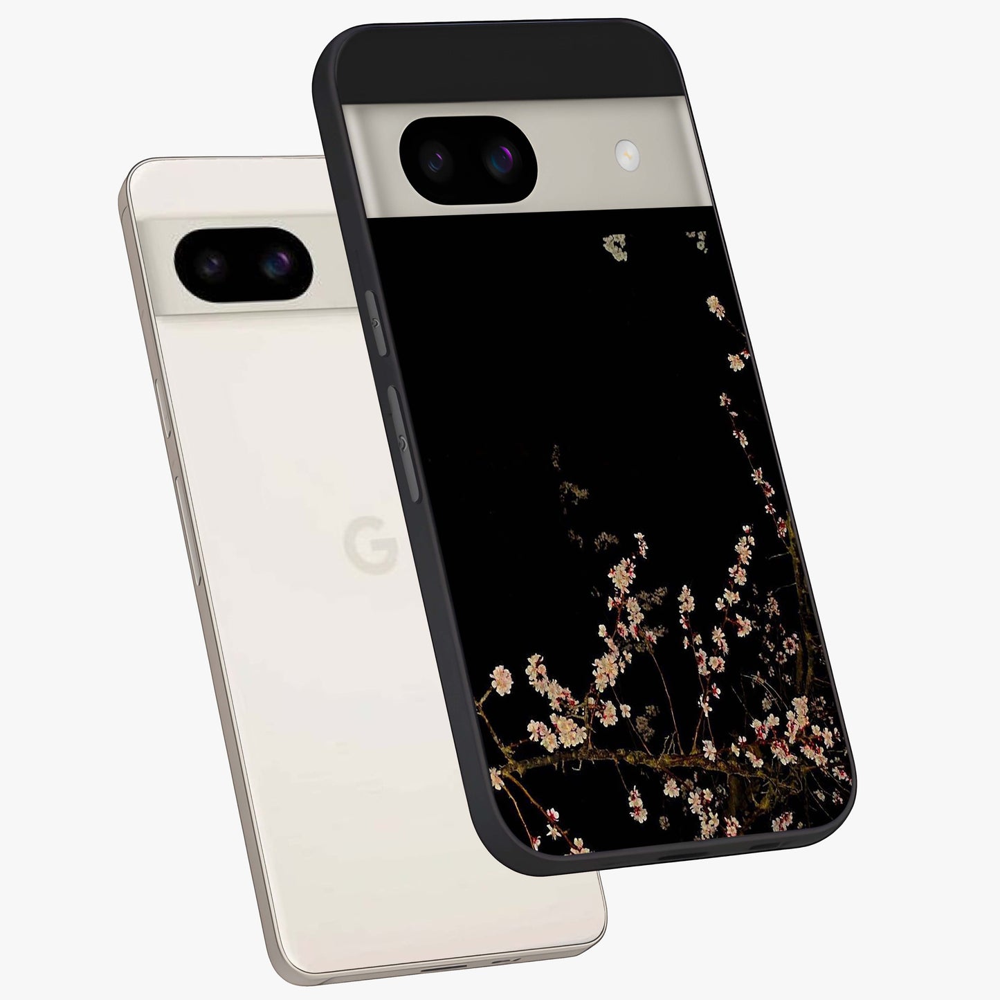 Petal Moon Light With Custom Name Glass Case displayed in angled mockup highlighting delicate petal design with custom name feature.