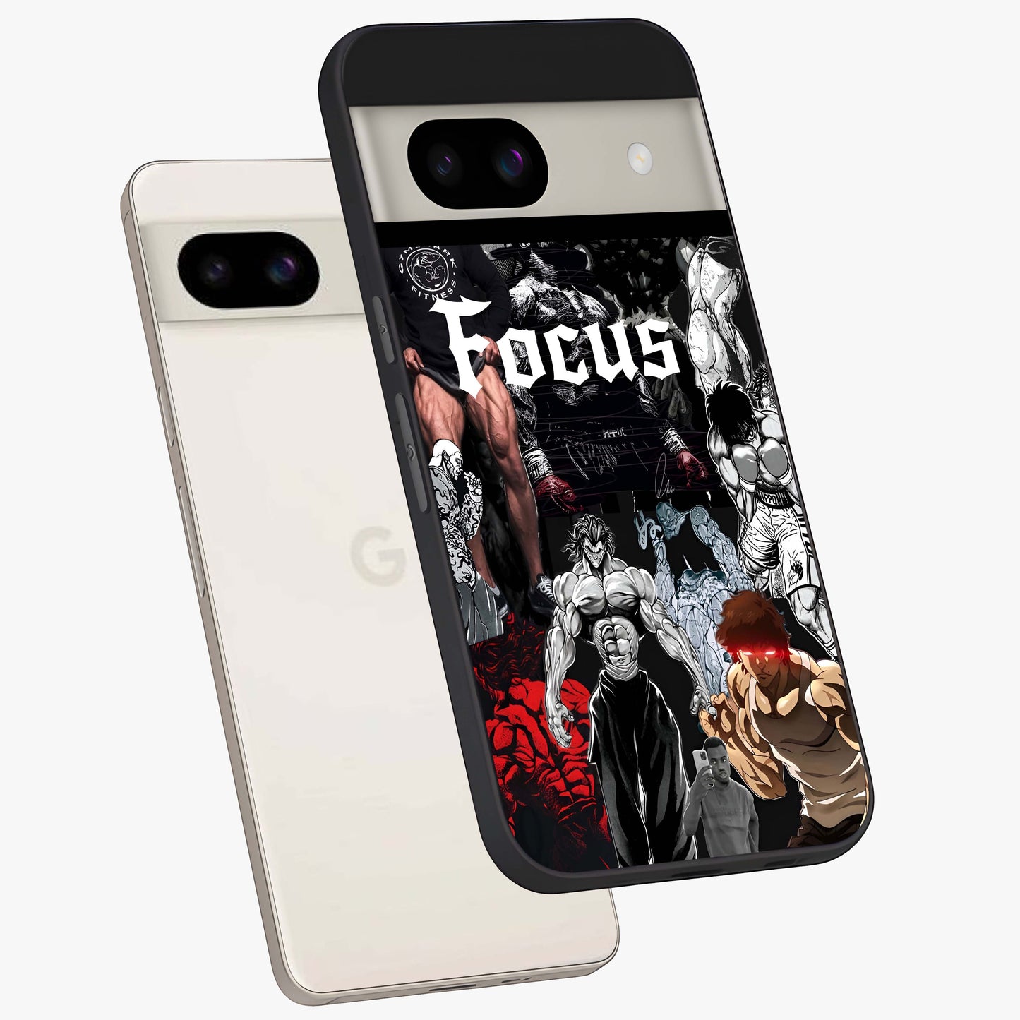 Relentless Power Focus Glass Case displayed in angled mockup highlighting bold statement design with modern aesthetic style.