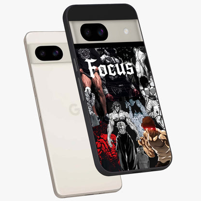 Relentless Power Focus Glass Case displayed in angled mockup highlighting bold statement design with modern aesthetic style.