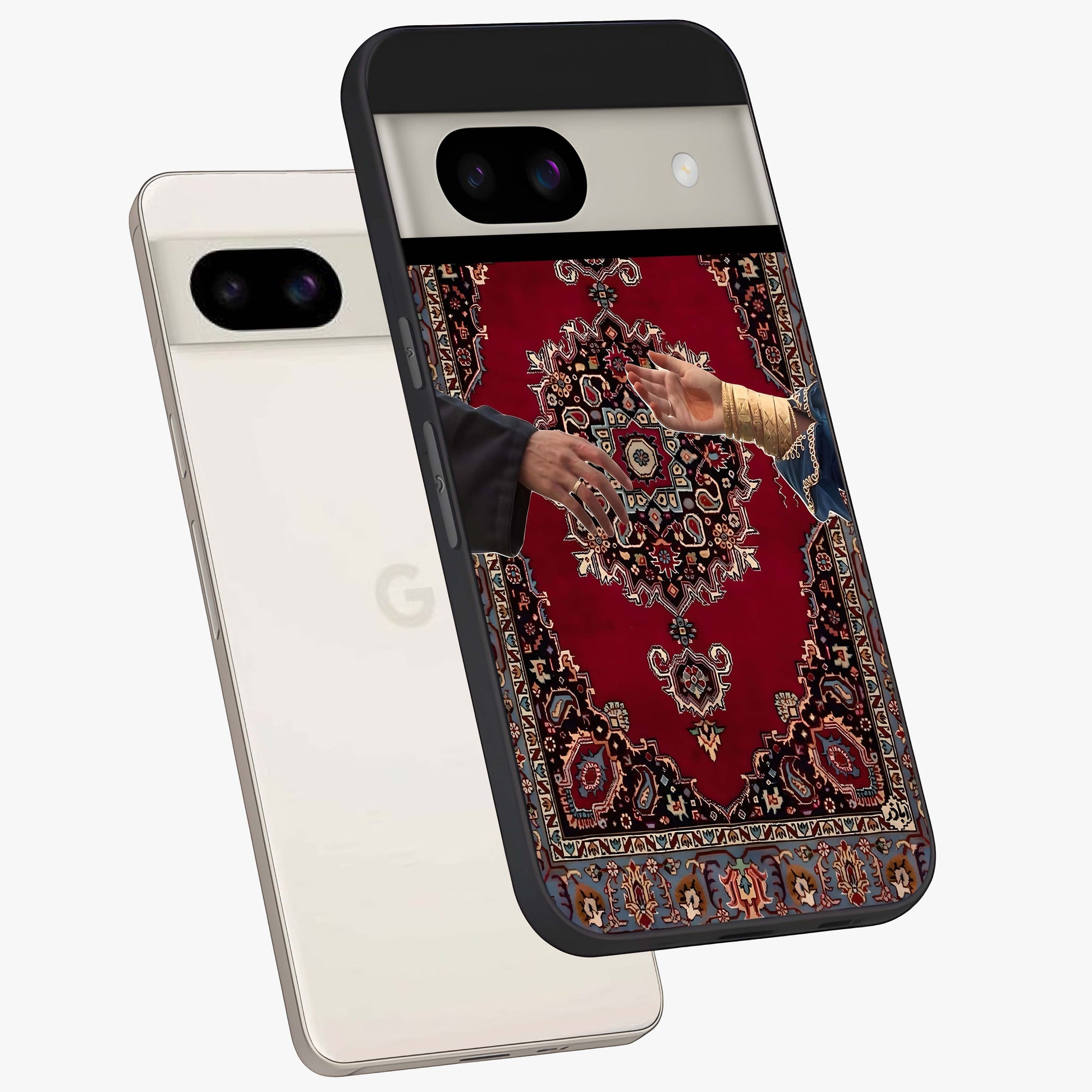 Royal Touch Reach Glass Case displayed in angled mockup highlighting sophisticated design with refined luxury aesthetic.