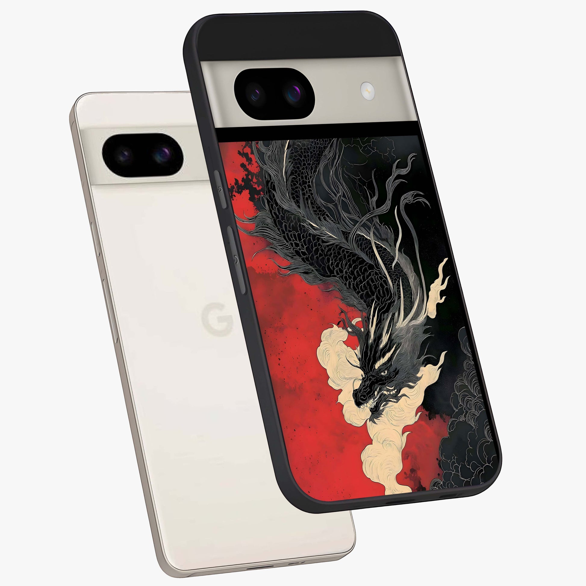 Shadow Dragon Fury Glass Case displayed in angled mockup highlighting powerful dragon illustration with dark fantasy aesthetic.