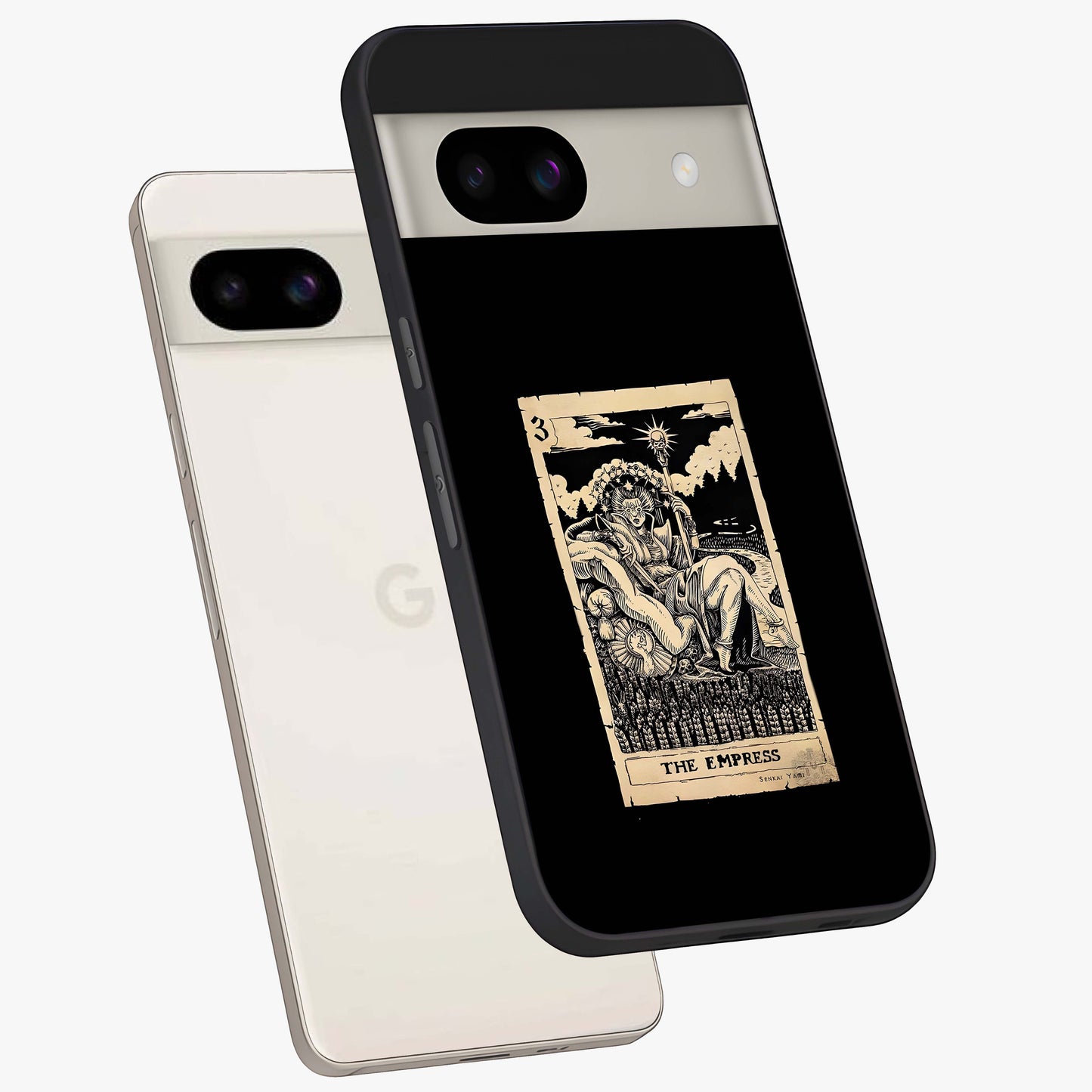 The Empress Glass Case displayed in angled mockup highlighting elegant royal design with majestic aesthetic style.