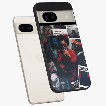 The Weeknd Glass Case displayed in angled mockup highlighting stylish pop culture inspired design with modern aesthetic.