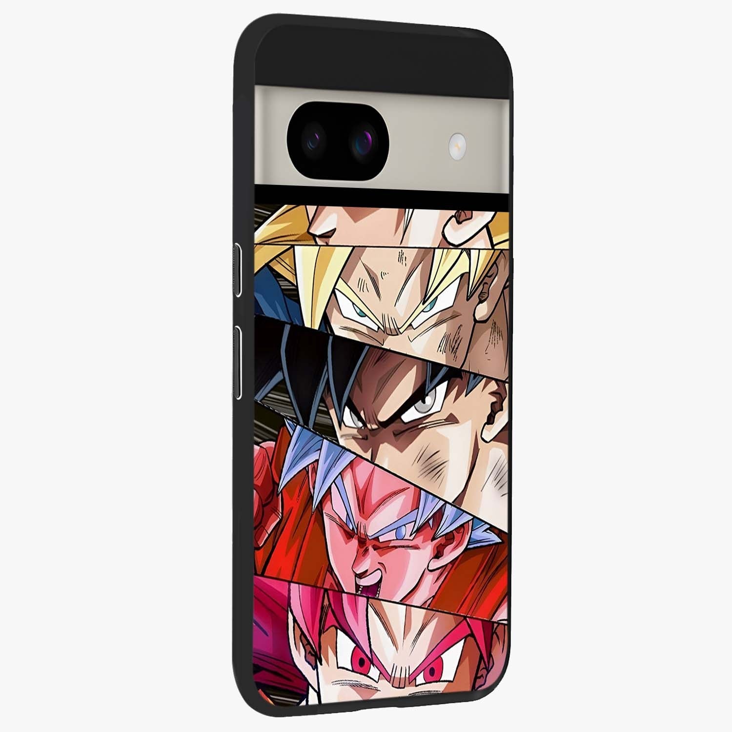 Anime Character Glass Case upright view showcasing expressive anime artwork with bold graphic style.