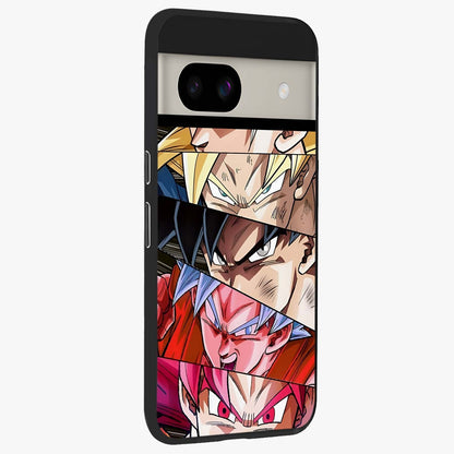 Anime Character Glass Case upright view showcasing expressive anime artwork with bold graphic style.