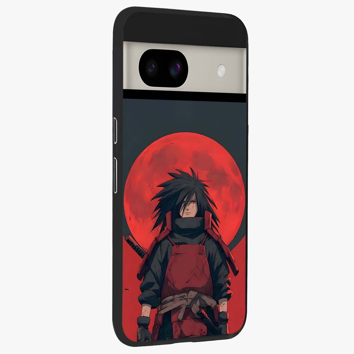 Crimson Moon Warlord Glass Case upright view showcasing powerful warlord artwork with dark celestial theme.