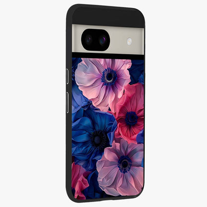 Flower Paper Art Pattern Glass Case upright view showcasing decorative paper floral artwork with creative craft style.