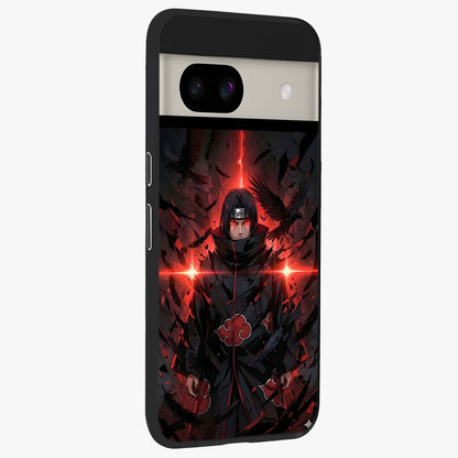 Focused Blade Discipline Glass Case upright view showcasing strong typography statement with sleek motivational theme.