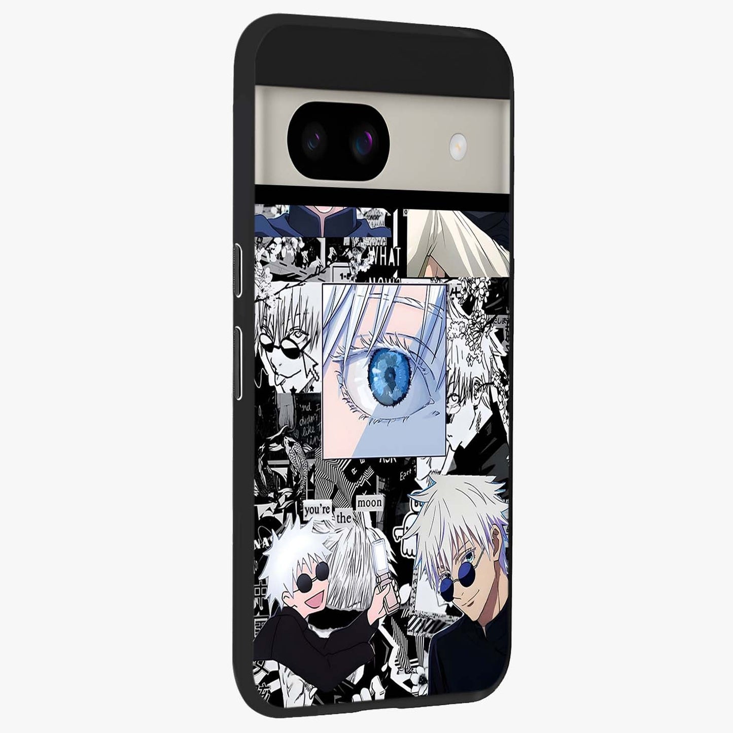 Infinity Sorcerer Chaos Glass Case upright view showcasing dramatic sorcerer artwork with chaotic mystical theme.