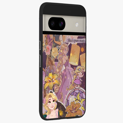 Magical Tangled Dream Glass Case upright view showcasing enchanting artistic artwork with dreamy fantasy theme.