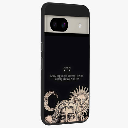 Mystic Victory Aura Glass Case upright view showcasing powerful victory themed artwork with spiritual energy vibe.