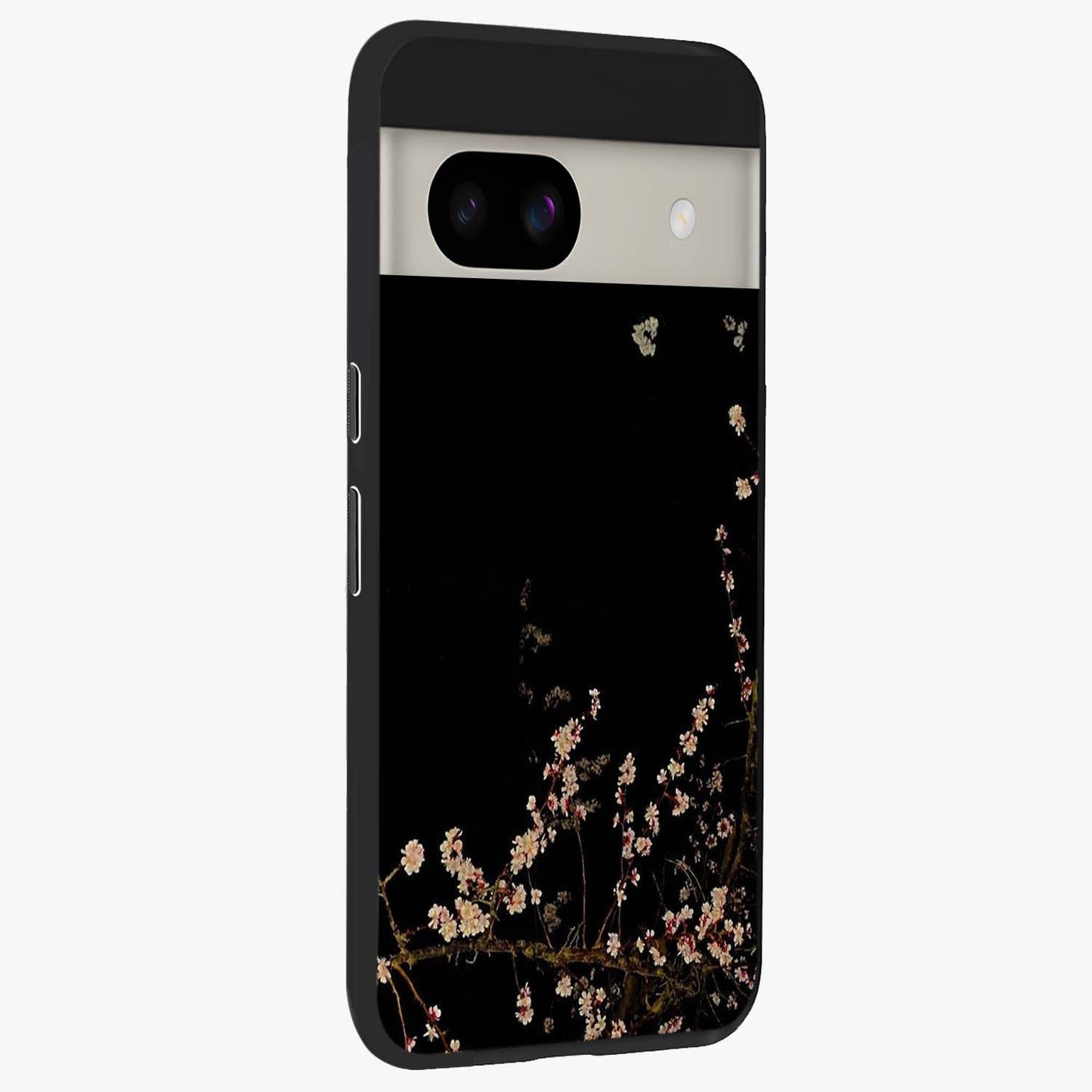 Petal Moon Light With Custom Name Glass Case upright view showcasing elegant floral moon artwork with personalized aesthetic.