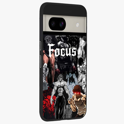 Relentless Power Focus Glass Case upright view showcasing strong inspirational artwork with powerful focus theme.