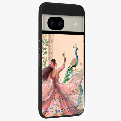 Royal Grace Muse Glass Case upright view showcasing stylish artistic artwork with sophisticated royal theme.
