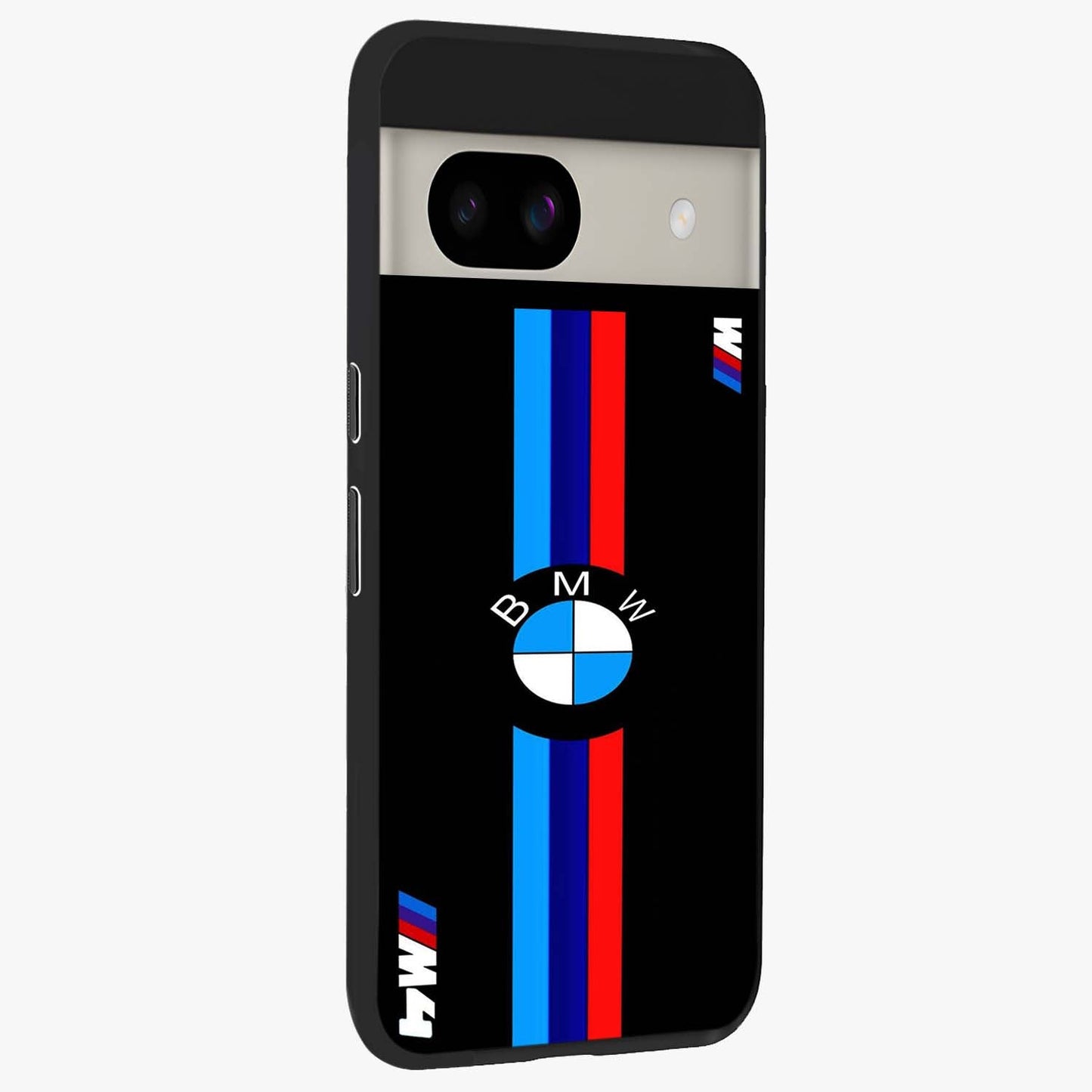 Turbo BMW Beast Glass Case upright view showcasing powerful car artwork with modern motorsport theme.