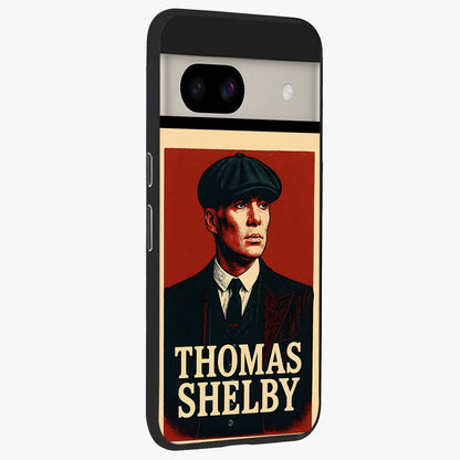 Vintage Mafia Authority Glass Case upright view showcasing dramatic vintage artwork with iconic authority theme.