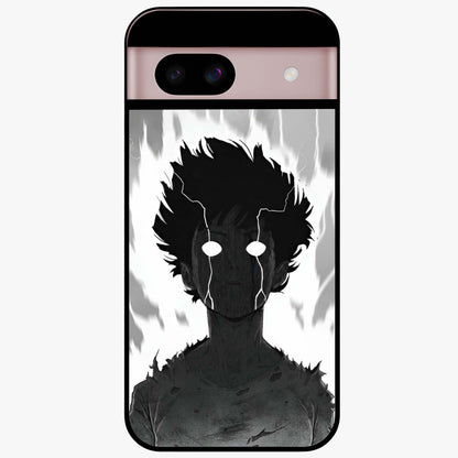 Awakened Inner Rage Glass Case showing flat back view with intense artistic artwork and glossy glass finish.