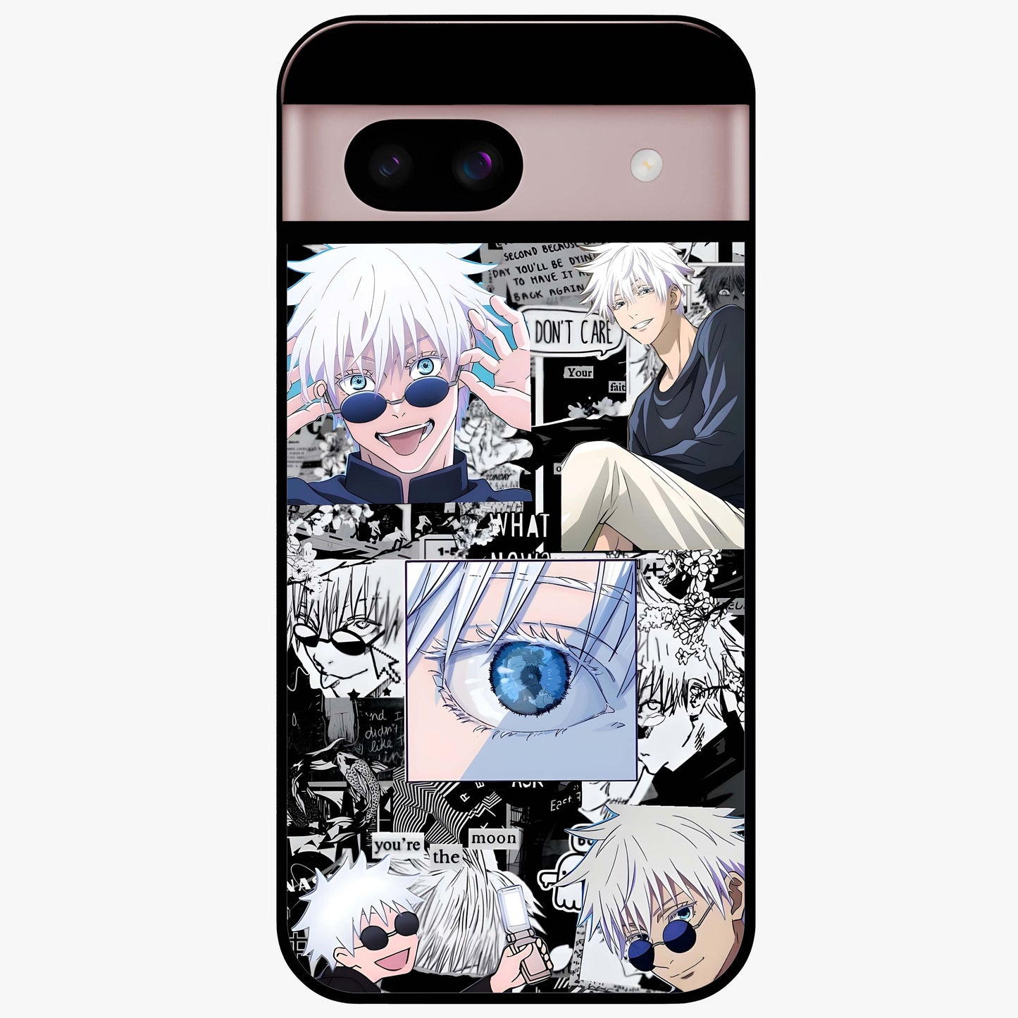 Infinity Sorcerer Chaos Glass Case showing flat back view with mystical sorcerer themed artwork and glossy glass finish.