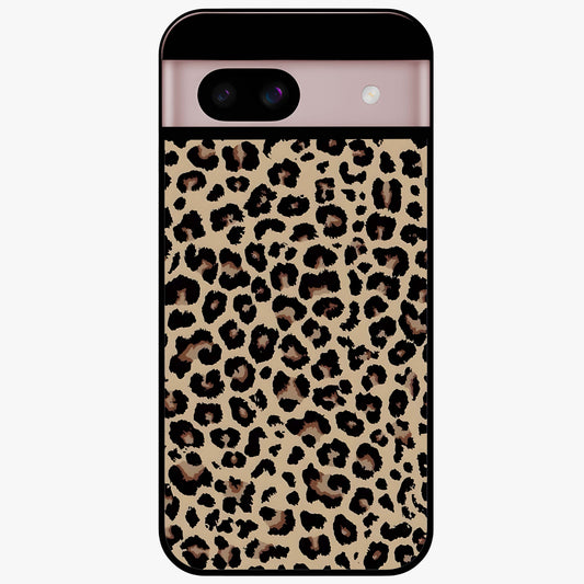 Savage Chic Pattern Glass Case showing flat back view with stylish patterned artwork and glossy glass finish.