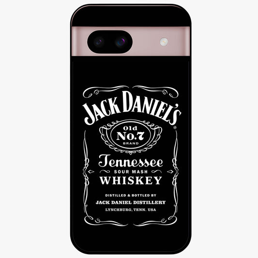Vintage Whiskey Heritage Glass Case showing flat back view with classic whiskey inspired artwork and glossy glass finish.