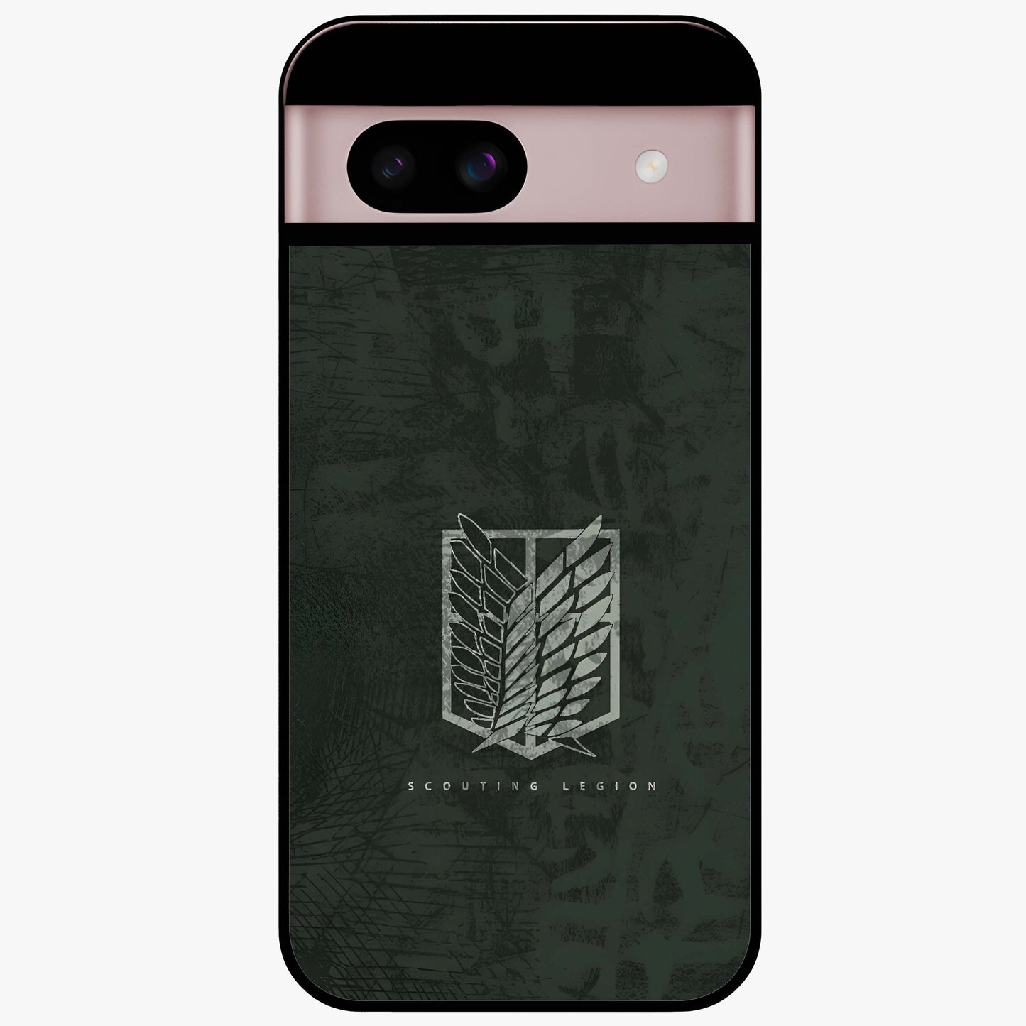 Wings Of Freedom Glass Case showing flat back view with symbolic wings artwork and glossy glass finish.