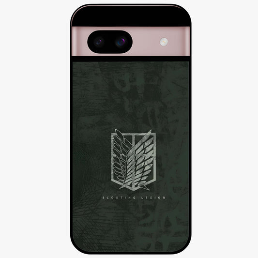 Wings Of Freedom Glass Case showing flat back view with symbolic wings artwork and glossy glass finish.